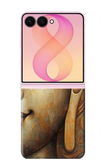 S4022 Vintage Buddha Face Golden Style Case For Samsung Galaxy Z Flip 8