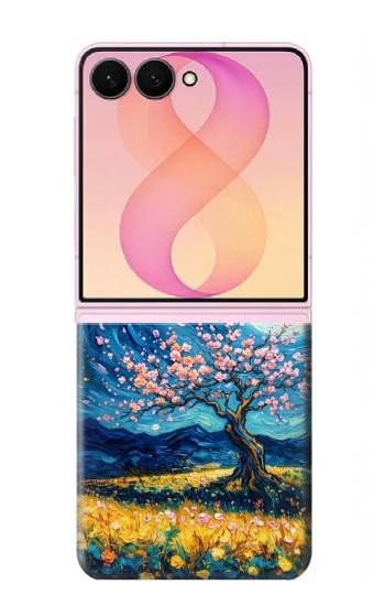 S4081 Dreamy Spiral Galaxy Night Sky Art Case For Samsung Galaxy Z Flip 8