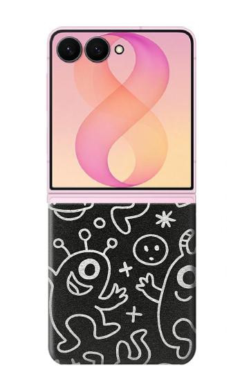 S4101 Cute Cartoon Monster Pattern Case For Samsung Galaxy Z Flip 8