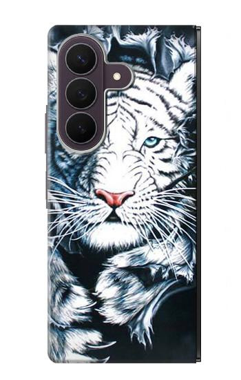 S0265 White Tiger Case For Samsung Galaxy Z Fold 8 Ultra