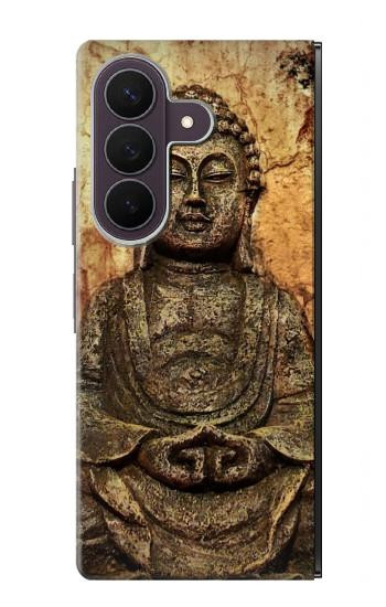 S0344 Buddha Rock Carving Case For Samsung Galaxy Z Fold 8 Ultra