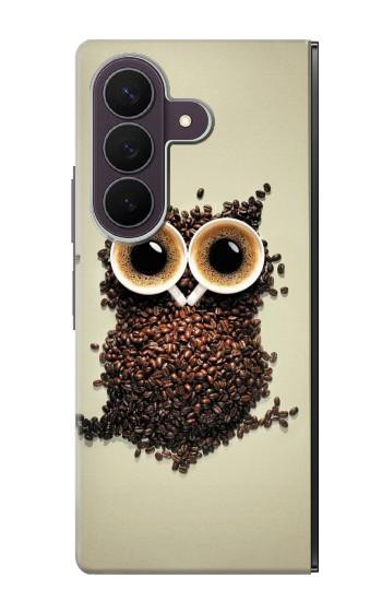 S0360 Coffee Owl Case For Samsung Galaxy Z Fold 8 Ultra