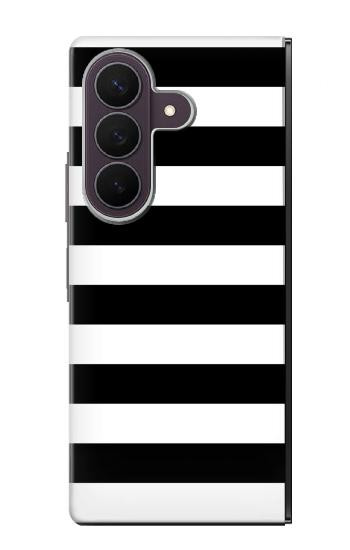 S1596 Black and White Striped Case For Samsung Galaxy Z Fold 8 Ultra
