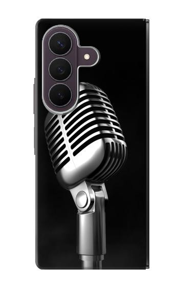S1672 Retro Microphone Jazz Music Case For Samsung Galaxy Z Fold 8 Ultra