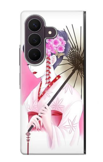 S2579 Japanese Traditional Geisha Kimono Case For Samsung Galaxy Z Fold 8 Ultra