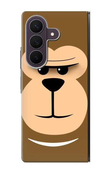 S2721 Cute Grumpy Monkey Cartoon Case For Samsung Galaxy Z Fold 8 Ultra