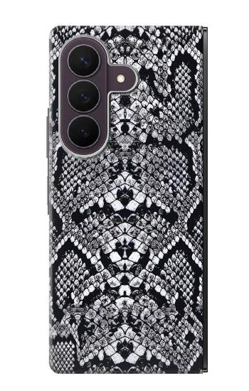 S2855 White Rattle Snake Skin Graphic Printed Case For Samsung Galaxy Z Fold 8 Ultra