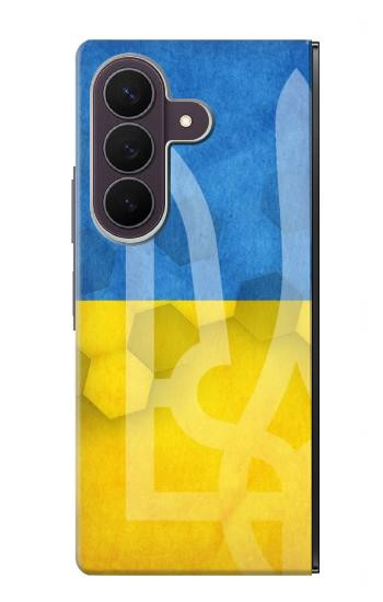 S3006 Ukraine Football Soccer Case For Samsung Galaxy Z Fold 8 Ultra