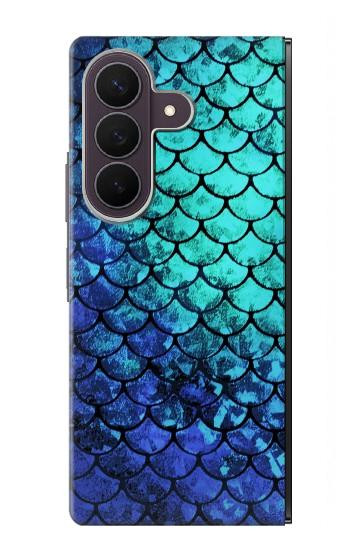 S3047 Green Mermaid Fish Scale Case For Samsung Galaxy Z Fold 8 Ultra