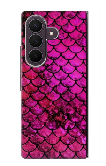 S3051 Pink Mermaid Fish Scale Case For Samsung Galaxy Z Fold 8 Ultra