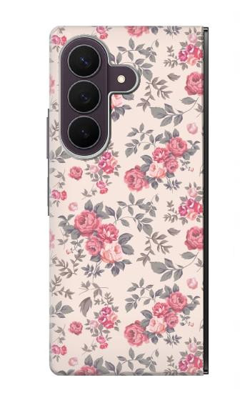 S3095 Vintage Rose Pattern Case For Samsung Galaxy Z Fold 8 Ultra