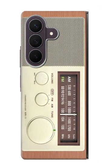 S3165 FM AM Wooden Receiver Graphic Case For Samsung Galaxy Z Fold 8 Ultra