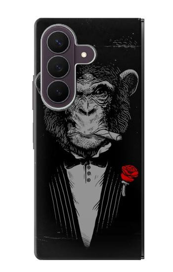 S3167 Funny Monkey God Father Case For Samsung Galaxy Z Fold 8 Ultra