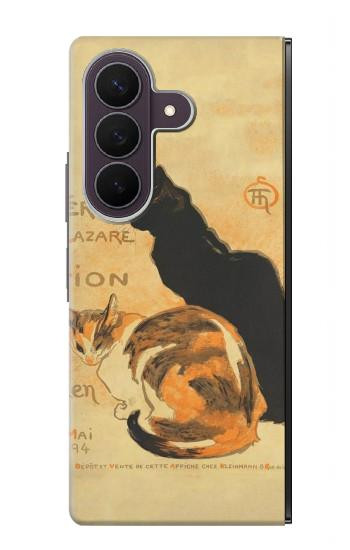 S3229 Vintage Cat Poster Case For Samsung Galaxy Z Fold 8 Ultra