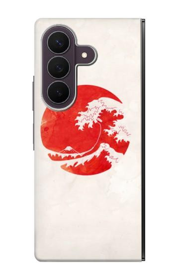 S3237 Waves Japan Flag Case For Samsung Galaxy Z Fold 8 Ultra