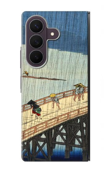 S3347 Utagawa Hiroshige Sudden shower Case For Samsung Galaxy Z Fold 8 Ultra