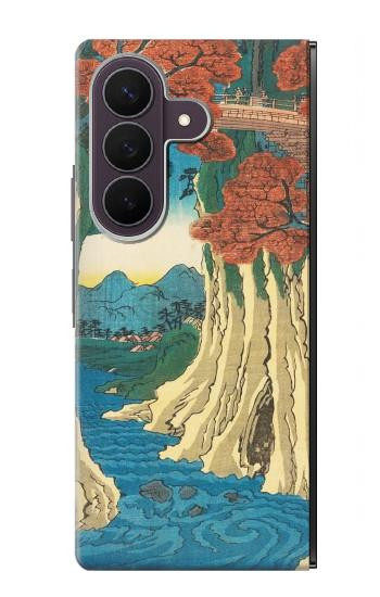 S3348 Utagawa Hiroshige The Monkey Bridge Case For Samsung Galaxy Z Fold 8 Ultra