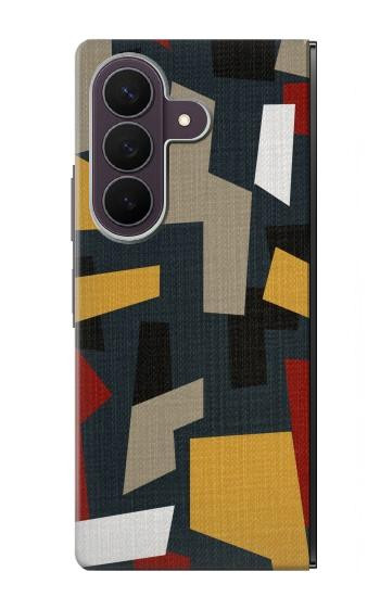 S3386 Abstract Fabric Texture Case For Samsung Galaxy Z Fold 8 Ultra