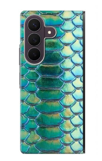 S3414 Green Snake Scale Graphic Print Case For Samsung Galaxy Z Fold 8 Ultra