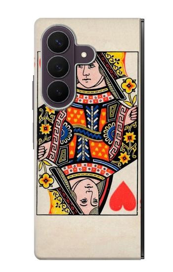 S3429 Queen Hearts Card Case For Samsung Galaxy Z Fold 8 Ultra