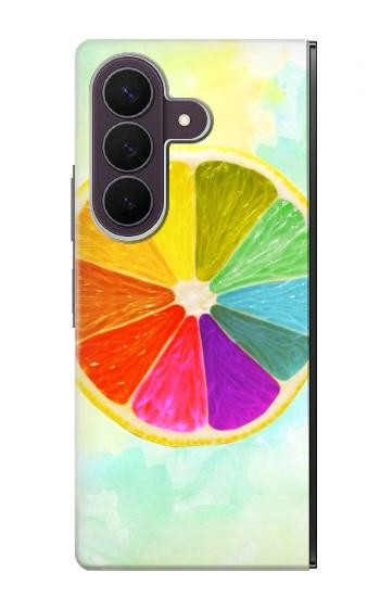 S3493 Colorful Lemon Case For Samsung Galaxy Z Fold 8 Ultra