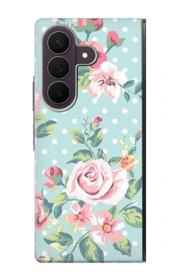 S3494 Vintage Rose Polka Dot Case For Samsung Galaxy Z Fold 8 Ultra