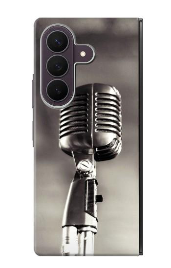 S3495 Vintage Microphone Case For Samsung Galaxy Z Fold 8 Ultra