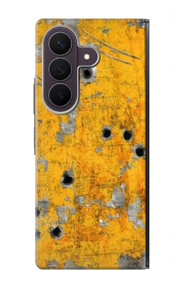 S3528 Bullet Rusting Yellow Metal Case For Samsung Galaxy Z Fold 8 Ultra