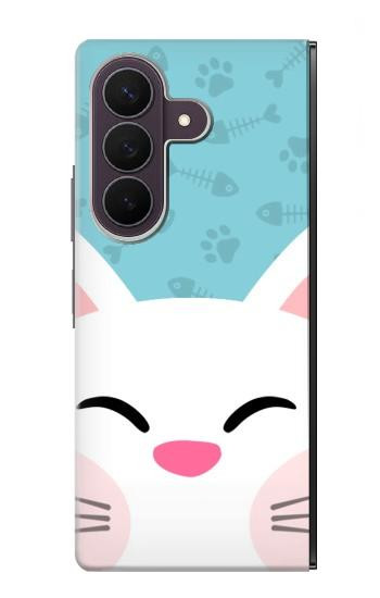 S3542 Cute Cat Cartoon Case For Samsung Galaxy Z Fold 8 Ultra