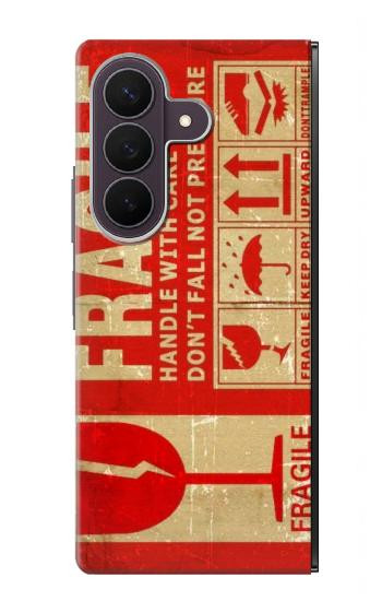 S3552 Vintage Fragile Label Art Case For Samsung Galaxy Z Fold 8 Ultra