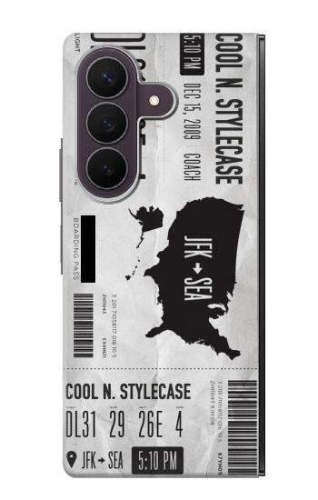 S3615 Airline Boarding Pass Art Case For Samsung Galaxy Z Fold 8 Ultra