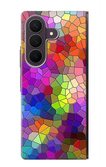S3677 Colorful Brick Mosaics Case For Samsung Galaxy Z Fold 8 Ultra