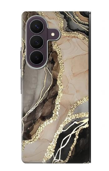 S3700 Marble Gold Graphic Printed Case For Samsung Galaxy Z Fold 8 Ultra