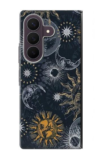 S3702 Moon and Sun Case For Samsung Galaxy Z Fold 8 Ultra