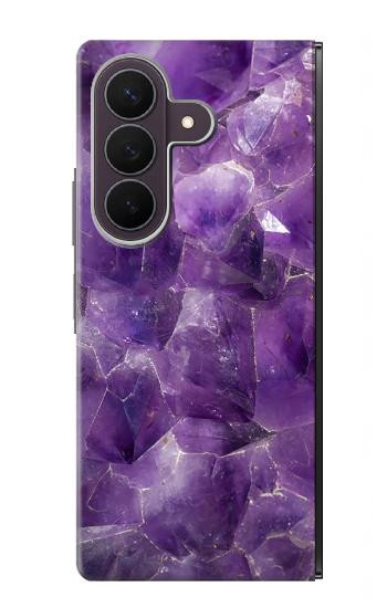 S3713 Purple Quartz Amethyst Graphic Printed Case For Samsung Galaxy Z Fold 8 Ultra