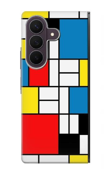 S3814 Piet Mondrian Line Art Composition Case For Samsung Galaxy Z Fold 8 Ultra