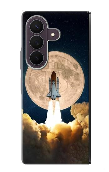 S3859 Bitcoin to the Moon Case For Samsung Galaxy Z Fold 8 Ultra