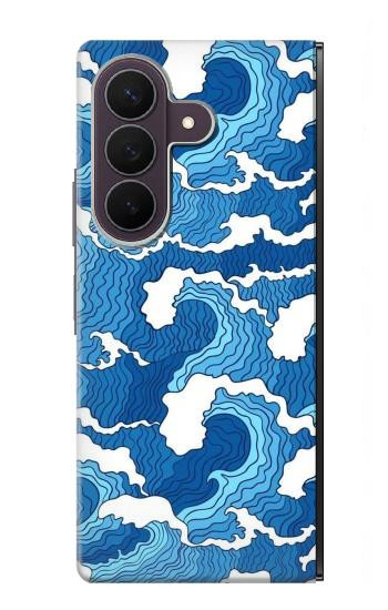 S3901 Aesthetic Storm Ocean Waves Case For Samsung Galaxy Z Fold 8 Ultra