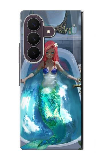 S3912 Cute Little Mermaid Aqua Spa Case For Samsung Galaxy Z Fold 8 Ultra