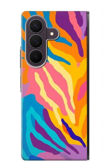 S4037 Colorful Zebra Pattern Case For Samsung Galaxy Z Fold 8 Ultra