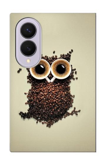S0360 Coffee Owl Case For Samsung Galaxy Z Fold 8