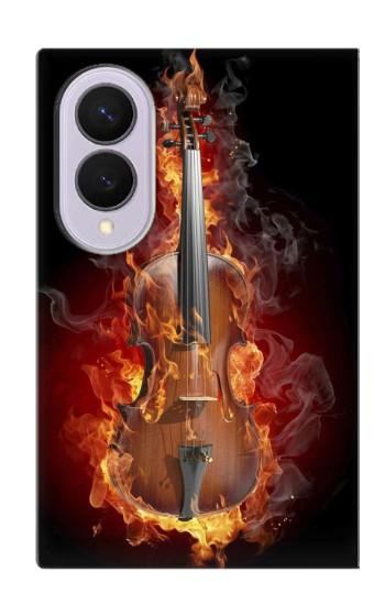 S0864 Fire Violin Case For Samsung Galaxy Z Fold 8