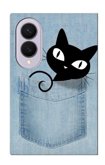 S2641 Pocket Black Cat Case For Samsung Galaxy Z Fold 8