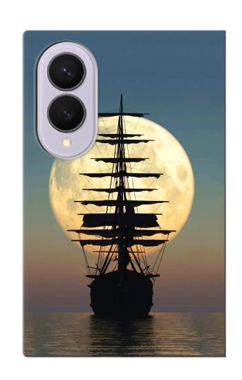 S2897 Pirate Ship Moon Night Case For Samsung Galaxy Z Fold 8