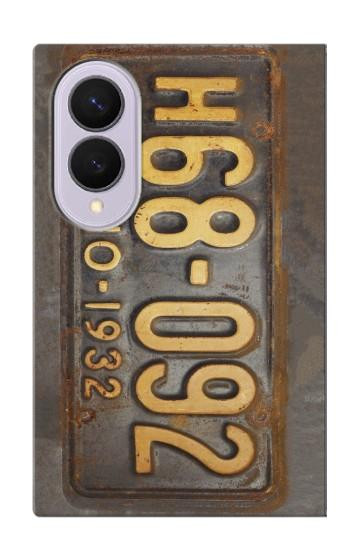 S3228 Vintage Car License Plate Case For Samsung Galaxy Z Fold 8