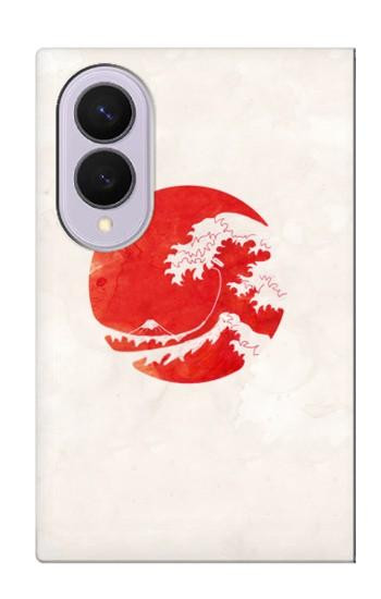S3237 Waves Japan Flag Case For Samsung Galaxy Z Fold 8