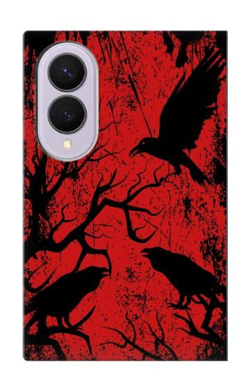 S3325 Crow Black Blood Tree Case For Samsung Galaxy Z Fold 8