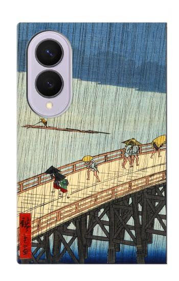 S3347 Utagawa Hiroshige Sudden shower Case For Samsung Galaxy Z Fold 8