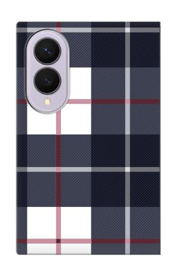 S3452 Plaid Fabric Pattern Case For Samsung Galaxy Z Fold 8