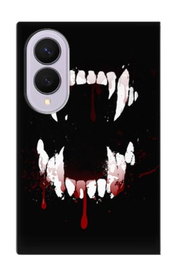 S3527 Vampire Teeth Bloodstain Case For Samsung Galaxy Z Fold 8